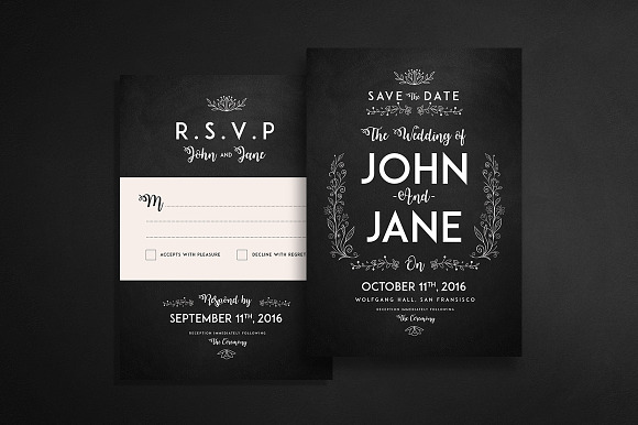 Wedding Set Invitation in Wedding Templates - product preview 2