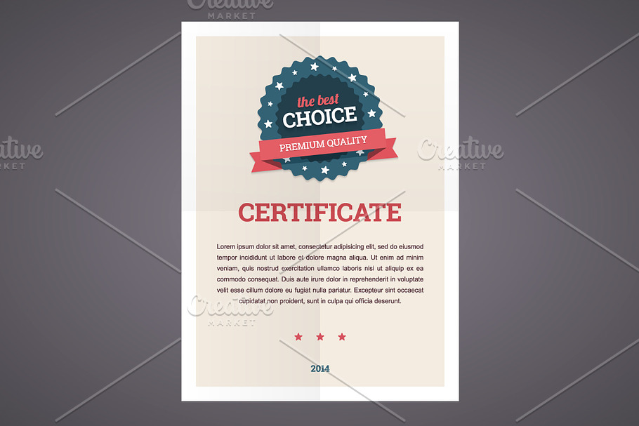 Best choice certificate template in Flyer Templates - product preview 8