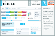 Icicle- Fresh Bootstrap 3 UI Kit