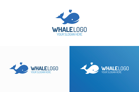 Whale logo in Logo Templates - product preview 1