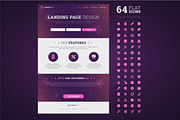 One page design landing page