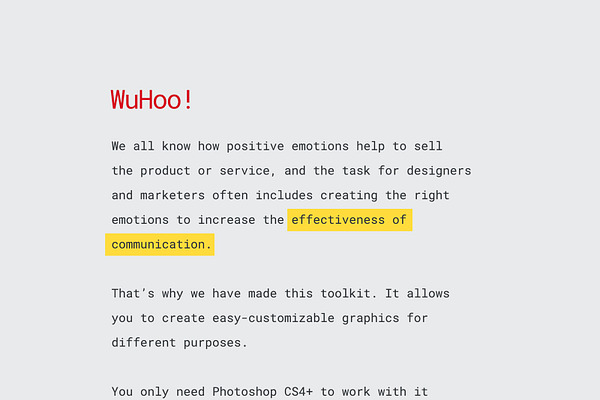 WuHoo! Designer's Toolkit