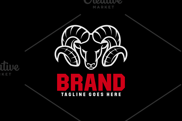 Goat Logo V.2 in Logo Templates - product preview 3
