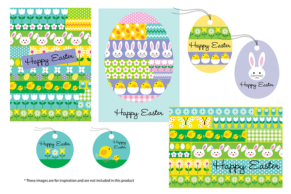 Easter Washi Tape Clipart
