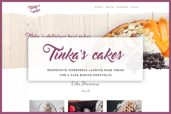 Tinka - Cake Baking Portfolio Theme