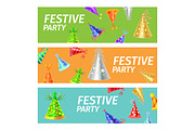Festive Party Advertising Poster Illustration