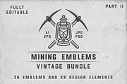 36 Vintage Mining Emblems part 2