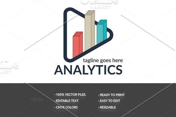 Analytics Logo in Logo Templates - product preview 2