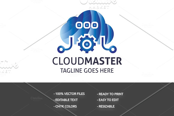 Cloud Master Logo in Logo Templates - product preview 2