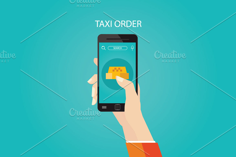 Taxi order application in Objects - product preview 8