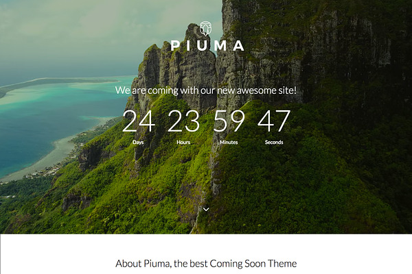 PIUMA - Multipurpose Countdown Theme