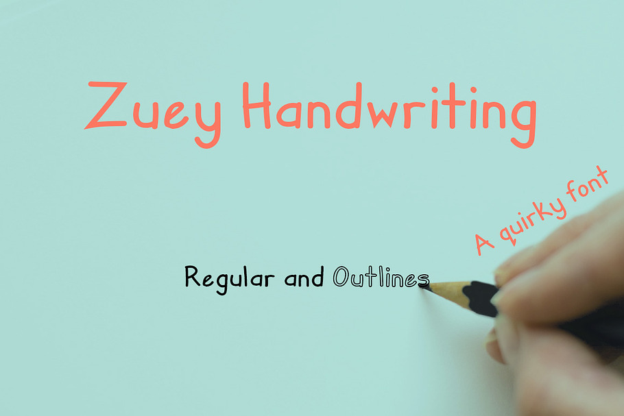 Zuey Handwriting Typeface in Sans-Serif Fonts - product preview 8