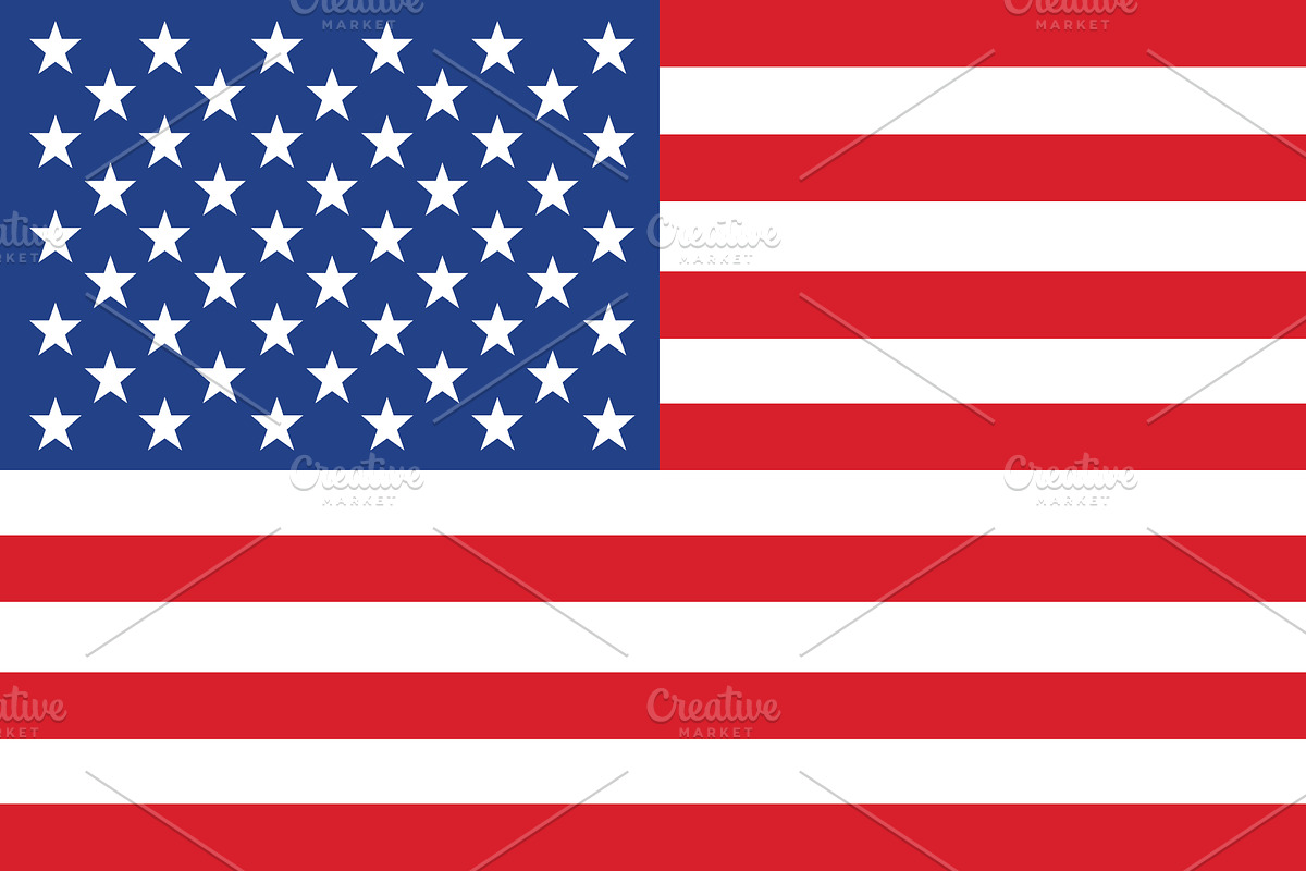US Flag (Vector) in Flag Icons - product preview 8