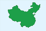 Hand Drawing China Map (Vector)