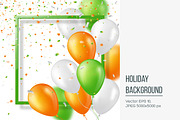 Holiday background with balloons.