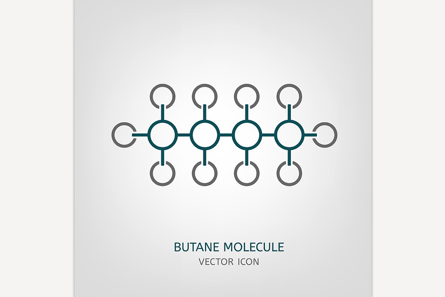 Butane Molecule Icon