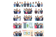 Office Employees Big Illustrations Collection