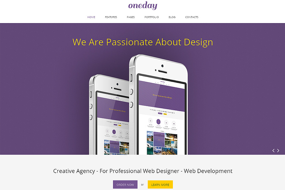 Oneday Responsive Bootstrap Template in Bootstrap Themes - product preview 8
