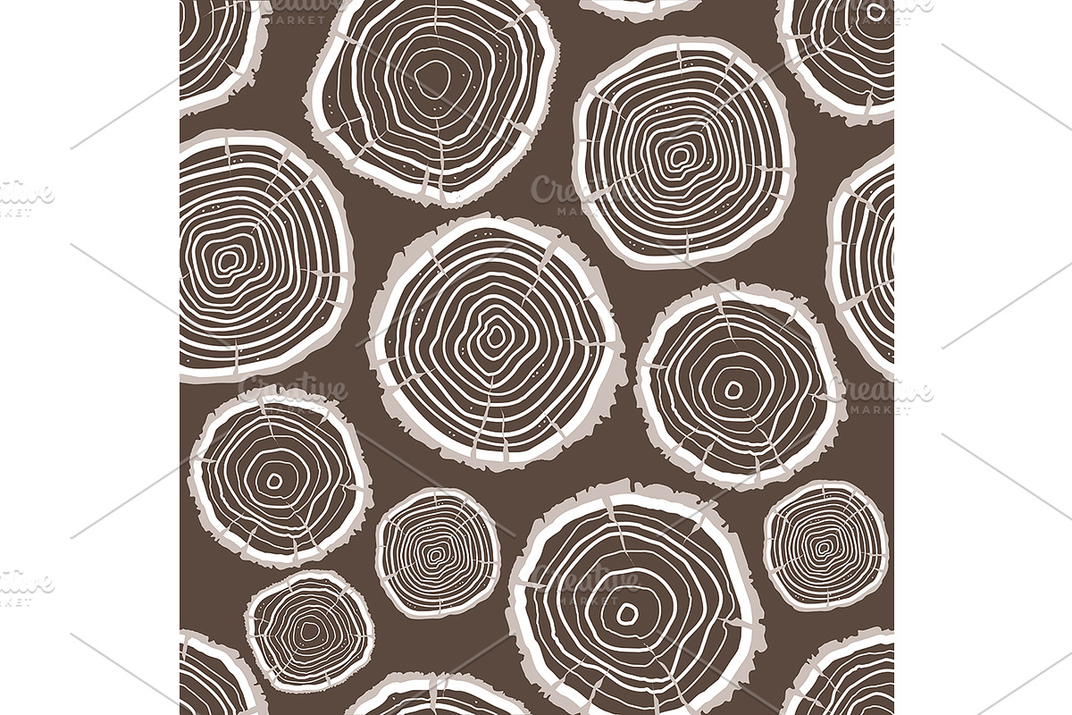 Tree Rings Trunk Pattern in Patterns - product preview 8