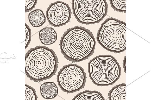 Tree Rings Trunk Pattern in Patterns - product preview 1