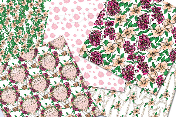 Pink Peach Paris Digital Papers in Patterns - product preview 2