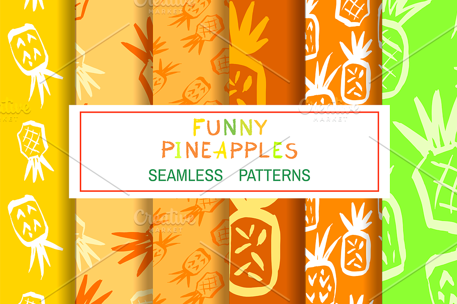 Funny pineapples in Patterns - product preview 8