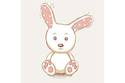Cute toy rabbit