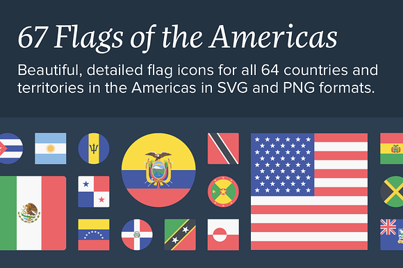 The Flags of the Americas Icon Set in Flag Icons - product preview 4