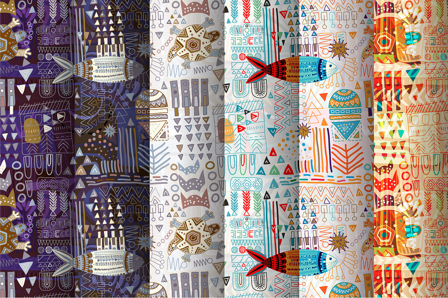 Set of 6 Abstract Patterns in Patterns - product preview 8