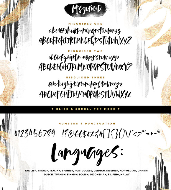 Misguided Brush Font in Brush Fonts - product preview 7