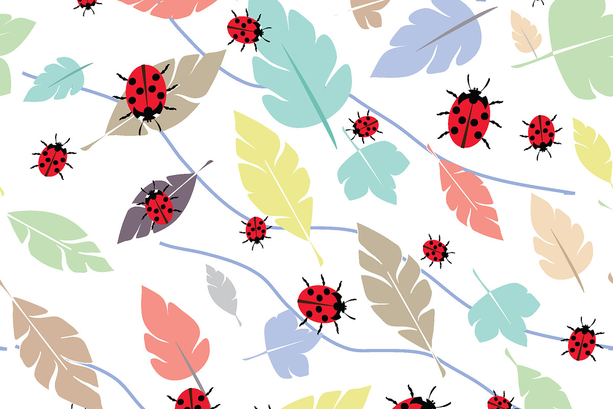 Leafs Pattern in Illustrations - product preview 8