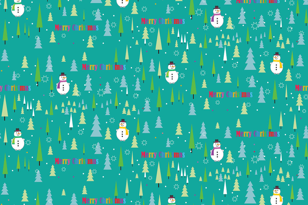 Merry Christmas Pattern in Illustrations - product preview 8