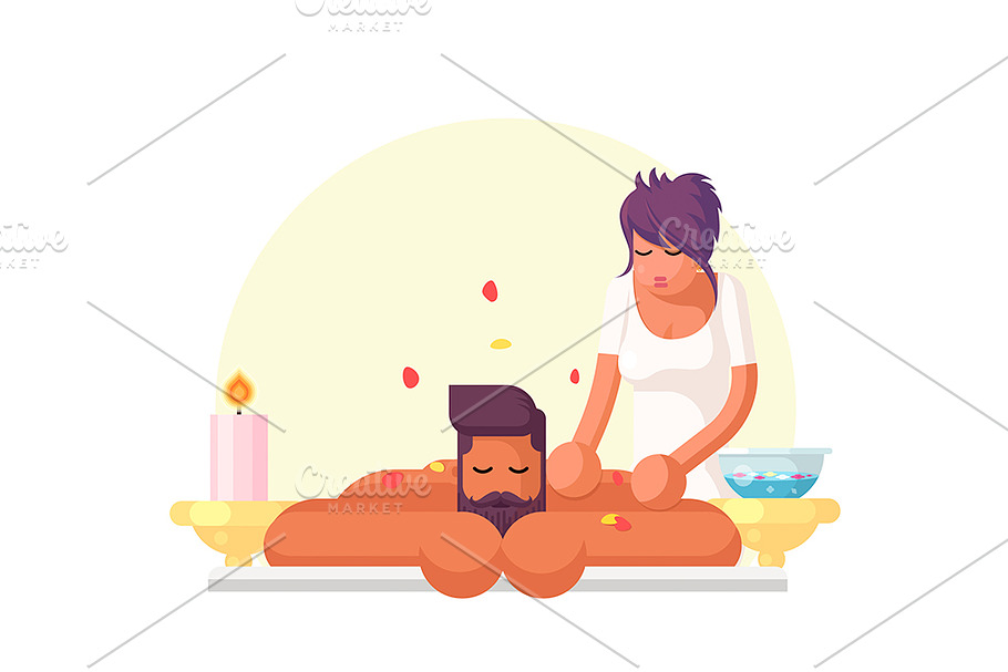 Illustration of Massage Parlor