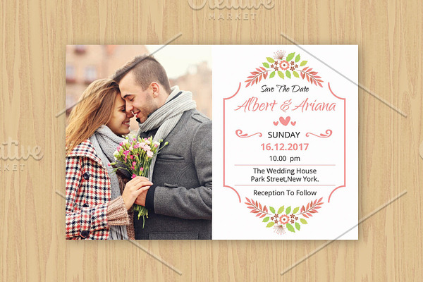 Save The Date Template-V532