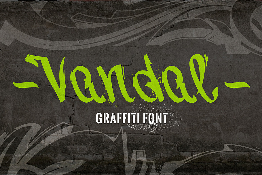 Vandal | Graffiti Font in Graffiti Fonts - product preview 8