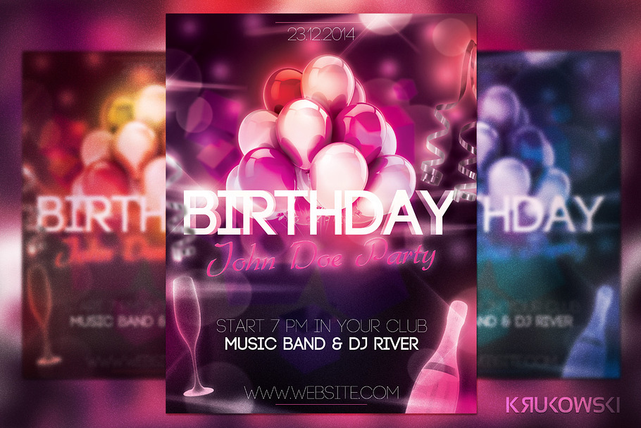 Elegant Birthday Flyer in Flyer Templates - product preview 8