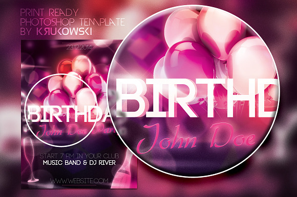 Elegant Birthday Flyer in Flyer Templates - product preview 1