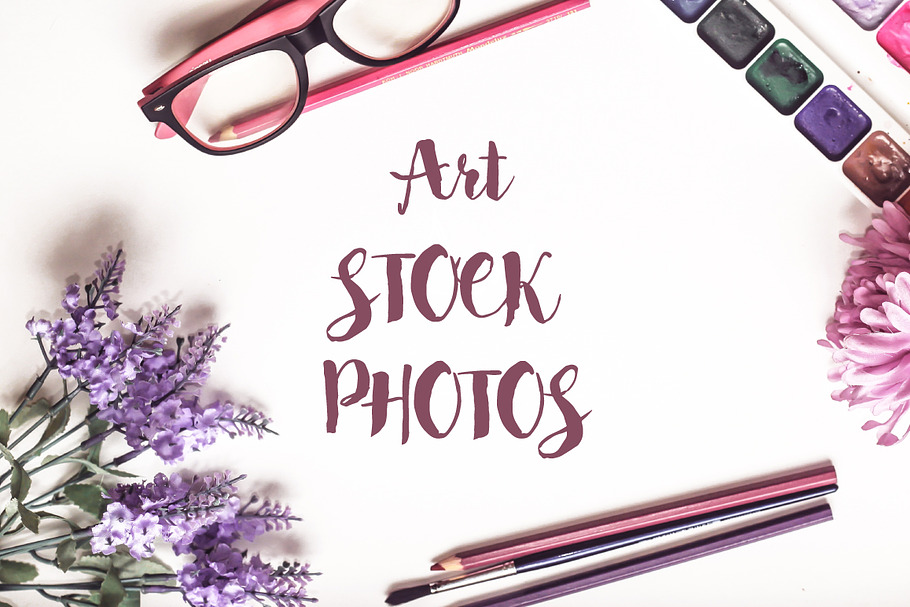 50% SALE Art Stock Photos Mockup 