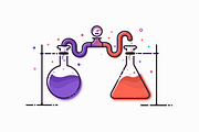 Chemical Experiments Illustration