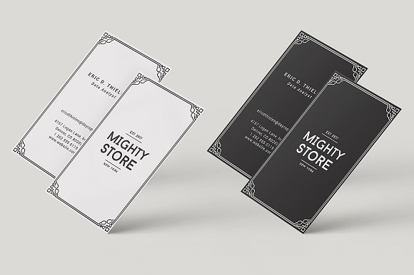 Border Business Card Design in Business Card Templates - product preview 1