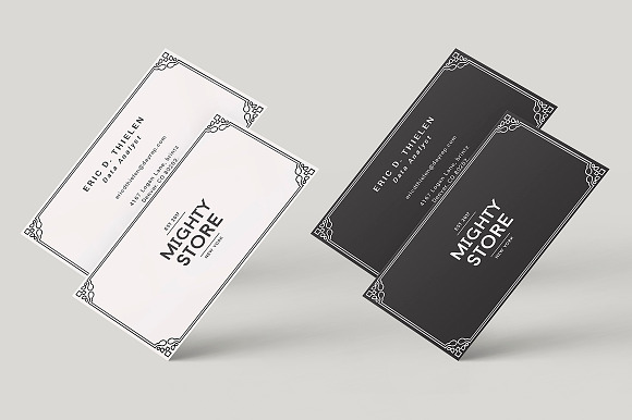 Border Business Card Design in Business Card Templates - product preview 2