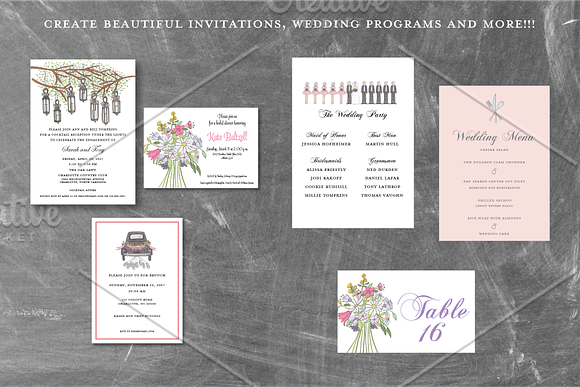 Wedding Clip Art in Illustrations - product preview 1