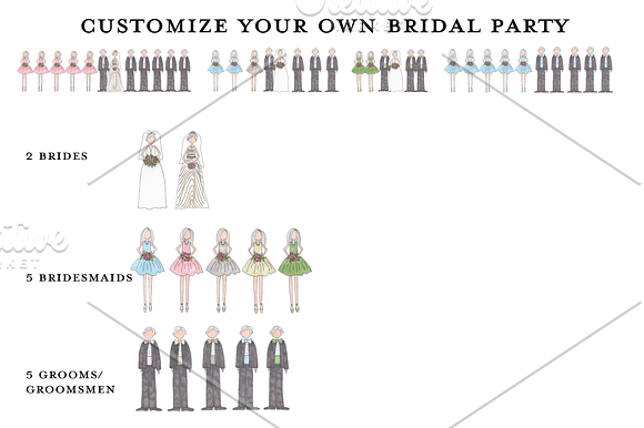 Wedding Clip Art in Illustrations - product preview 3