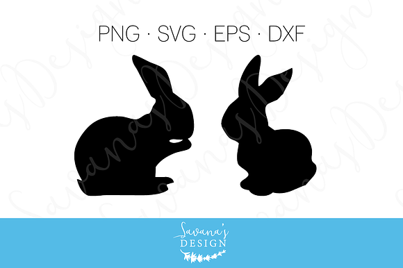 Rabbit Cut Files and Clipart in Illustrations - product preview 3
