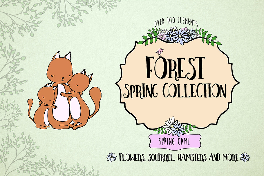 FOREST SPRING COLLECTION in Illustrations - product preview 8