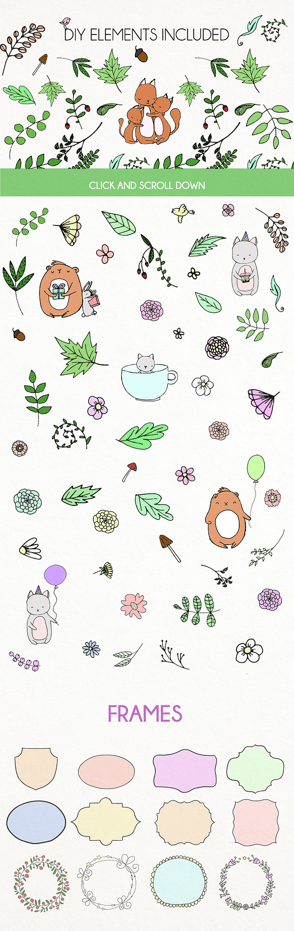 FOREST SPRING COLLECTION in Illustrations - product preview 2