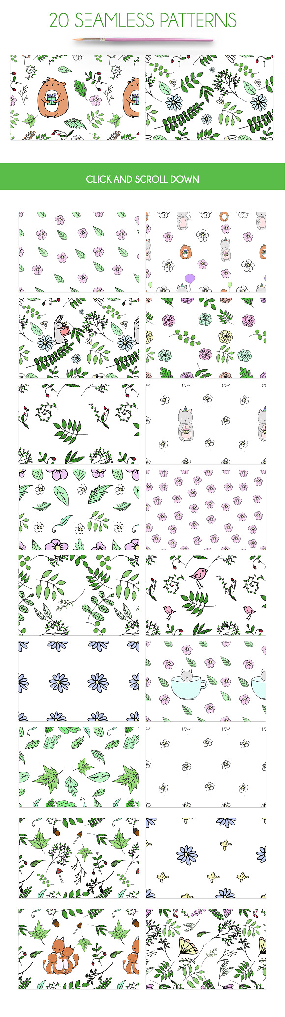 FOREST SPRING COLLECTION in Illustrations - product preview 3