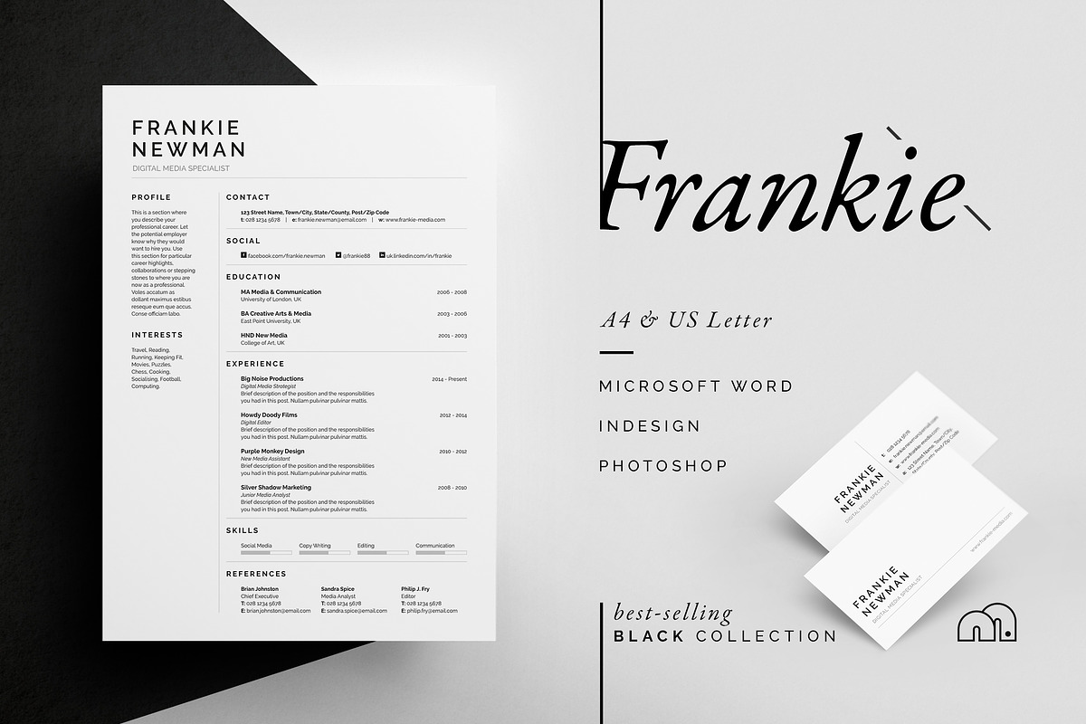 Resume/CV - Frankie in Resume Templates - product preview 8