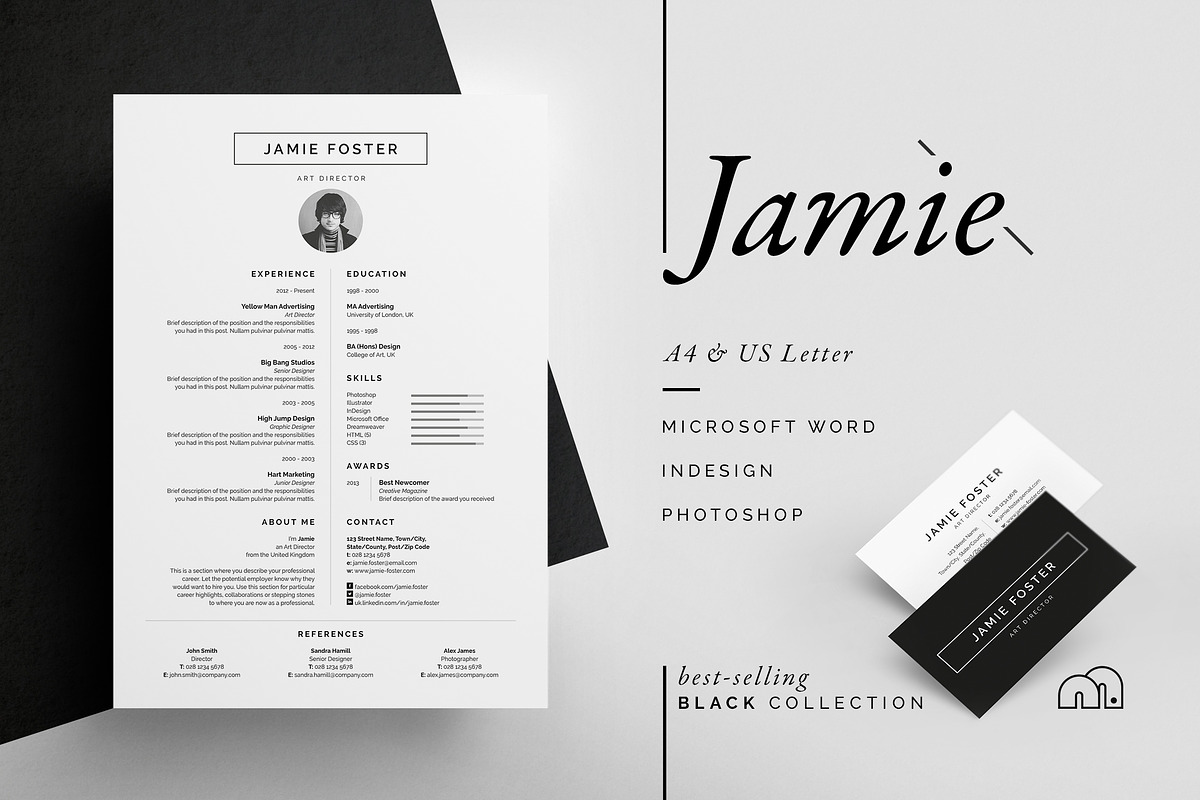 Resume/CV - Jamie in Resume Templates - product preview 8