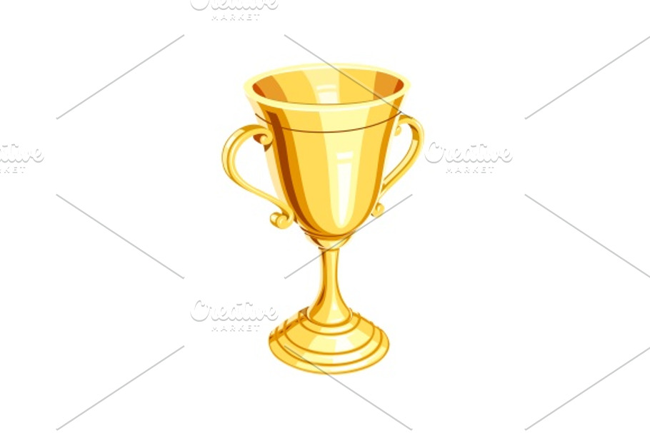 Gold champion cup in Illustrations - product preview 8